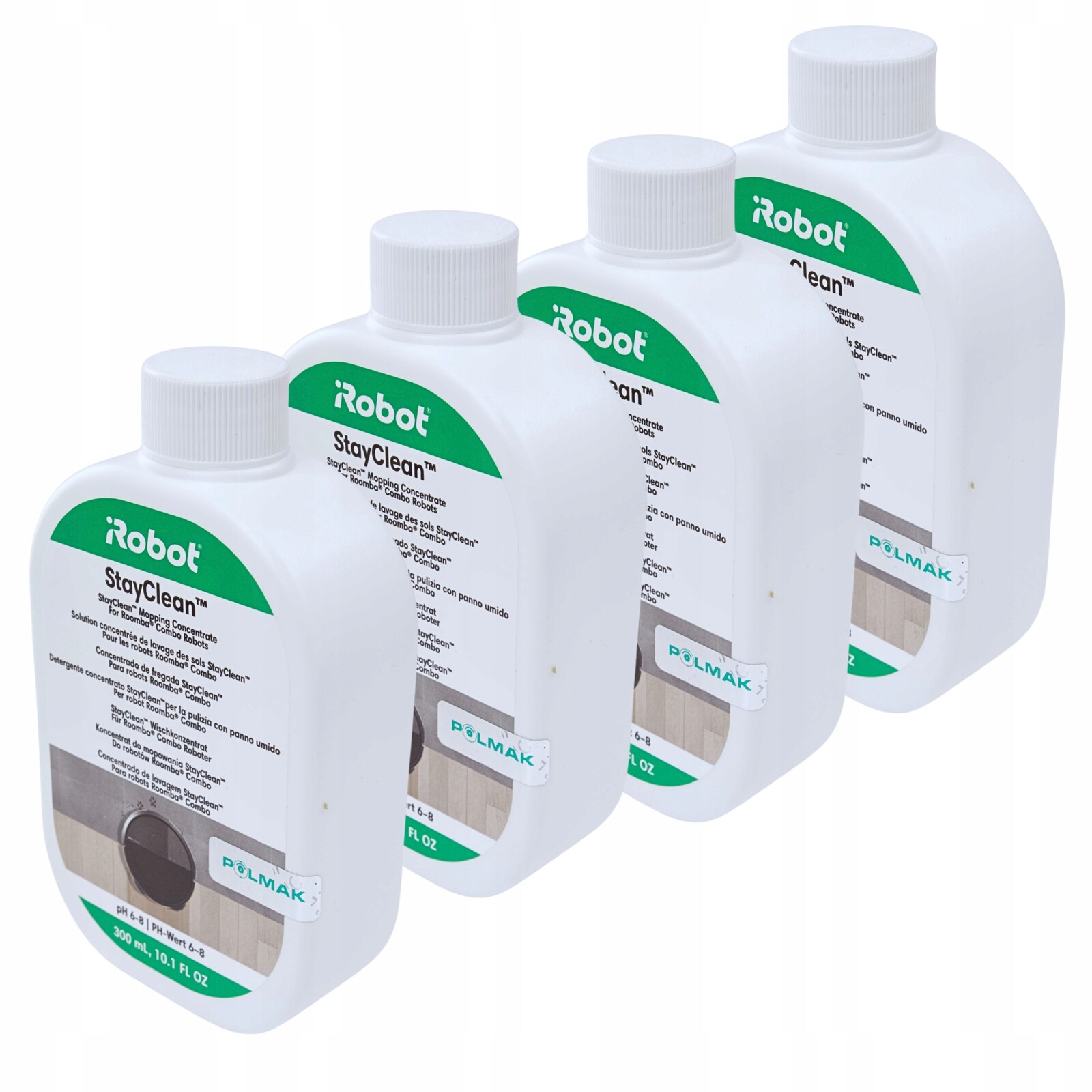 4x iRobot StayClean Tekutý koncentrát 300 ml na mytí podlah Roomba Combo