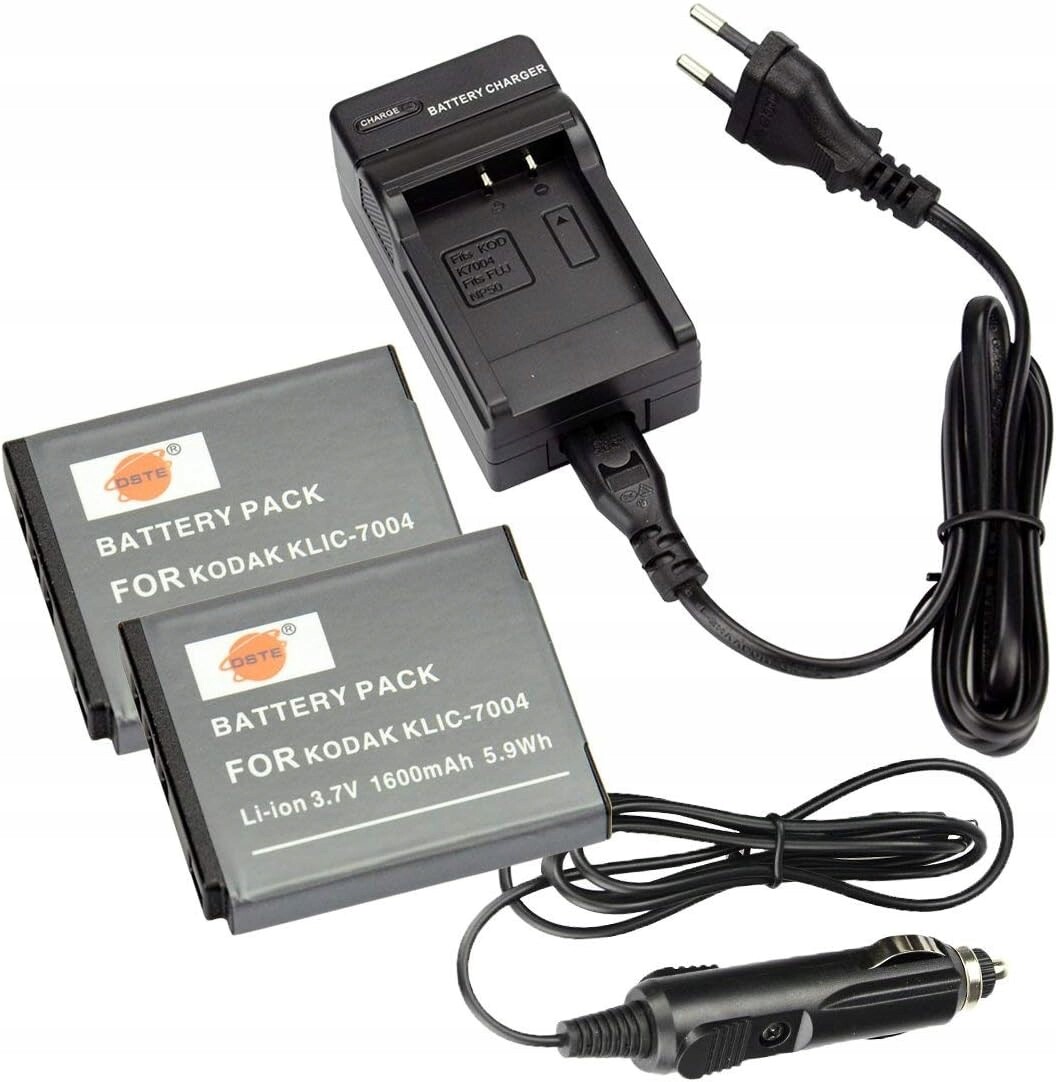 2x Akumulátor Baterie Pro Fotoaparát Kodak Nabíječka DC30E