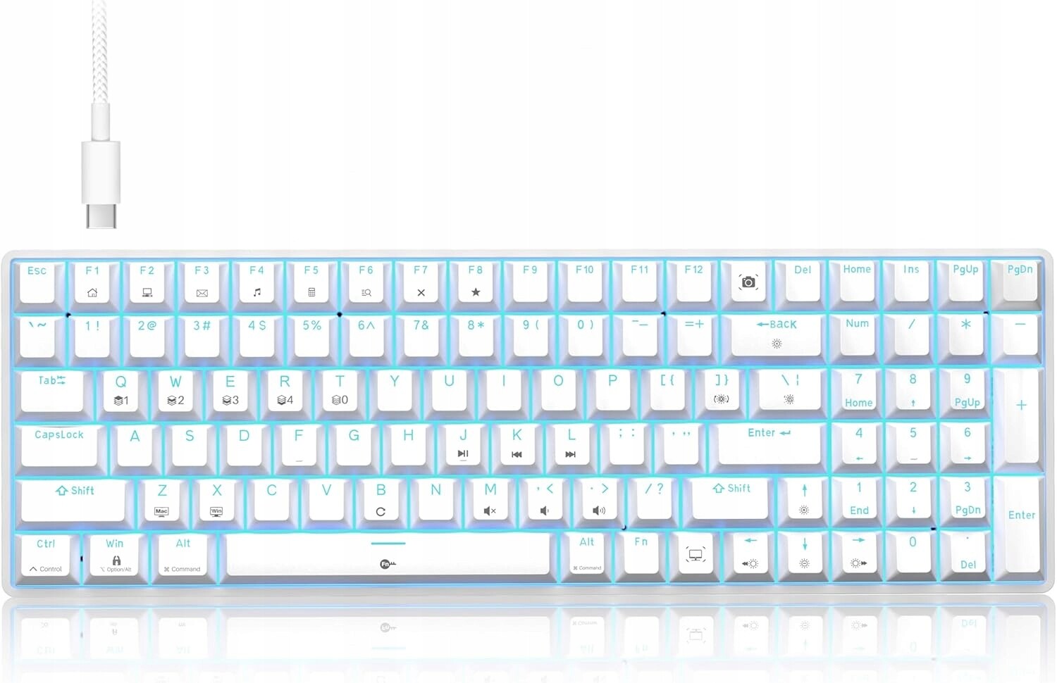 Tmkb T98SE mechanická klávesnice modré spínače