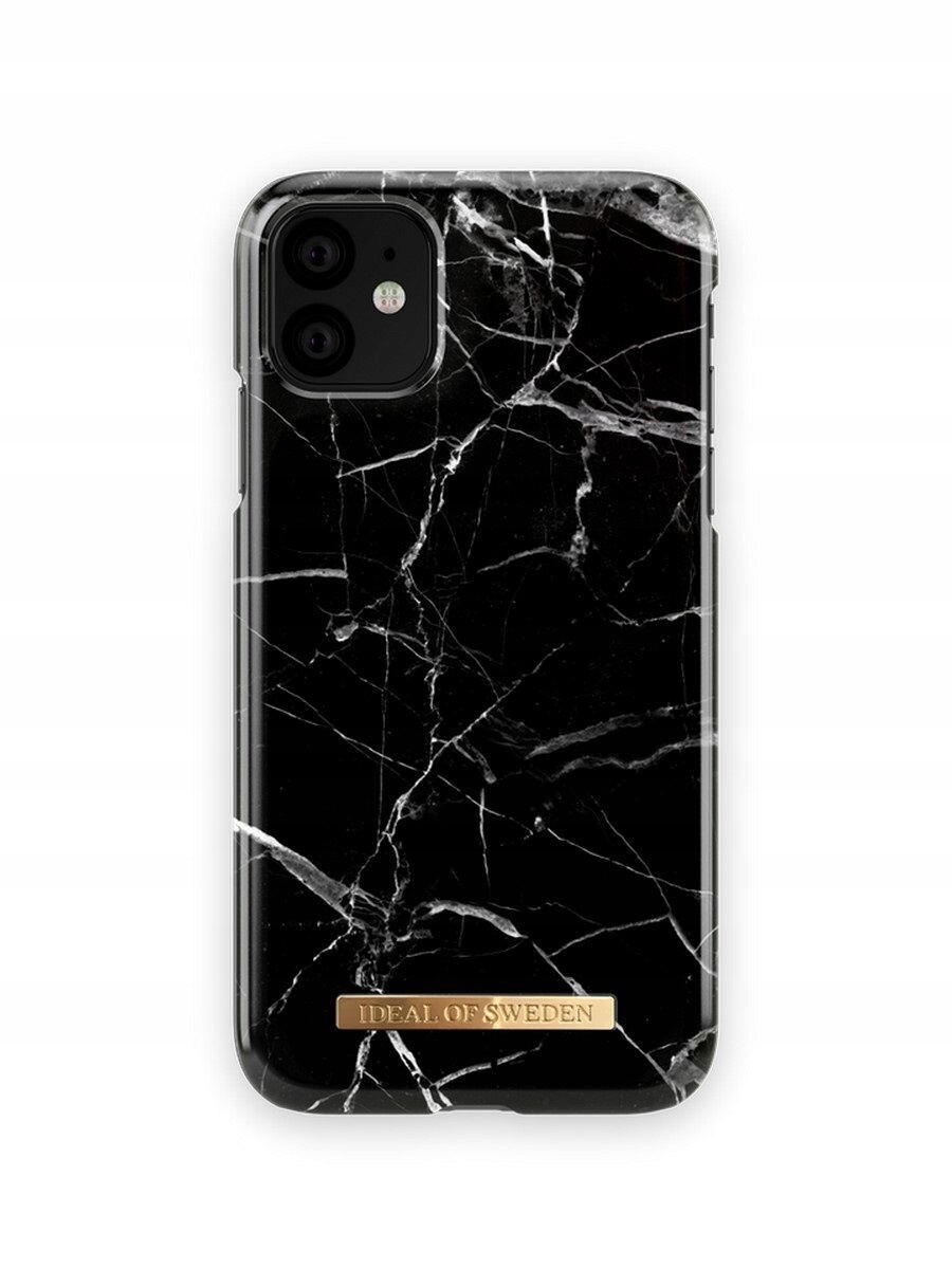 iDeal Fashion Case Pouzdro pro iPhone XR/11 Černý Mramor