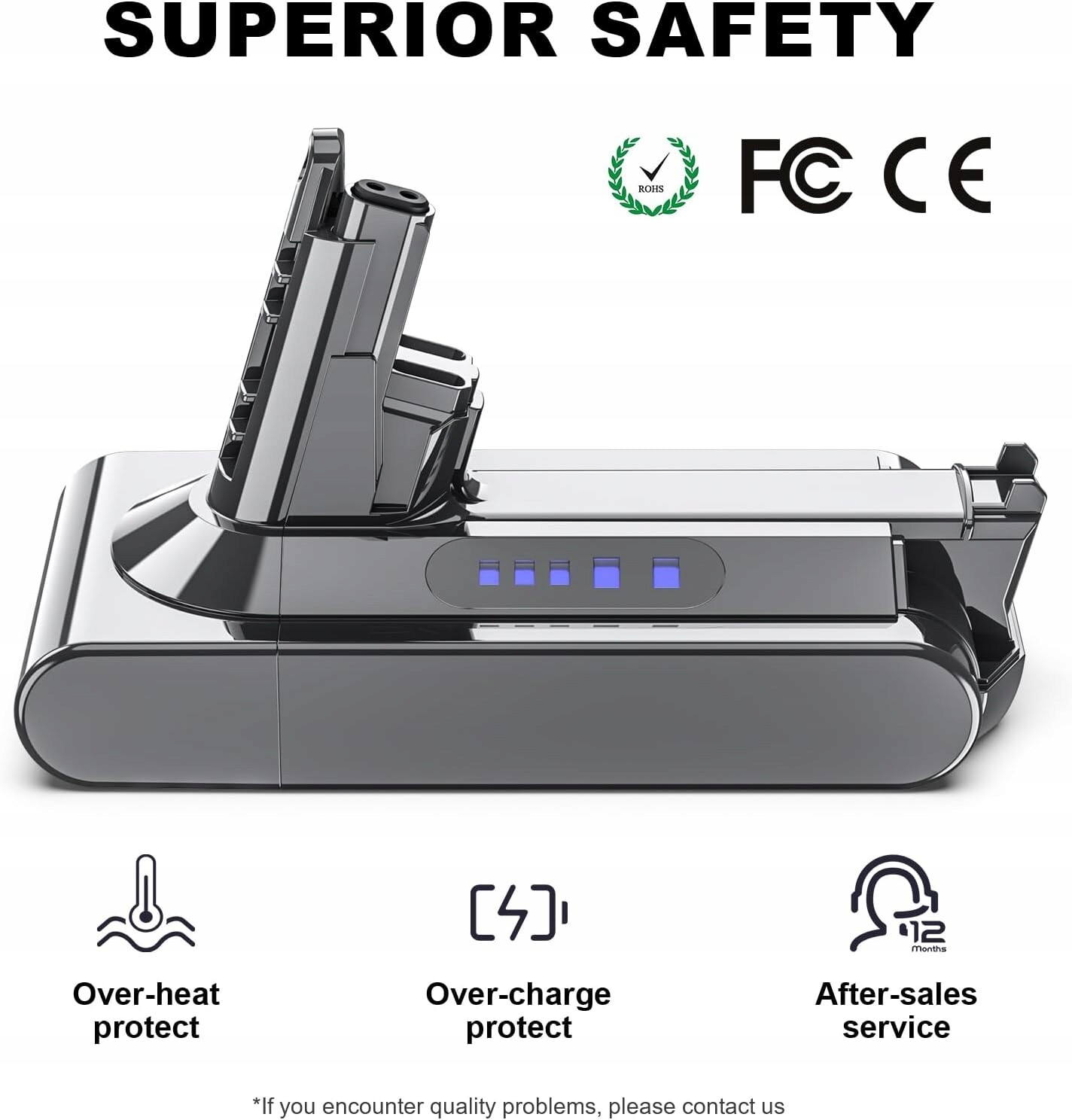 Akumulátor 6000 mAh V10 pro vysavač Dyson V10