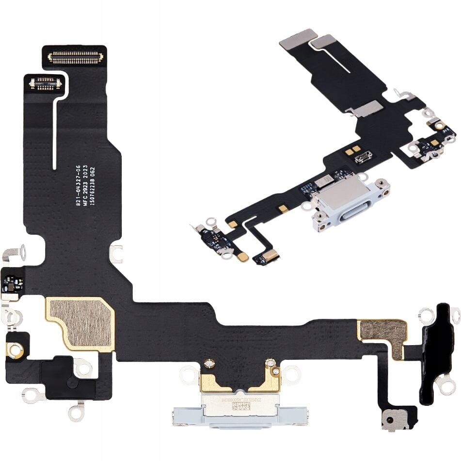 Konektor Zásuvka Nabíjecí Páska Dokovací Stanice Pro Iphone 15 Plus Org Bílá