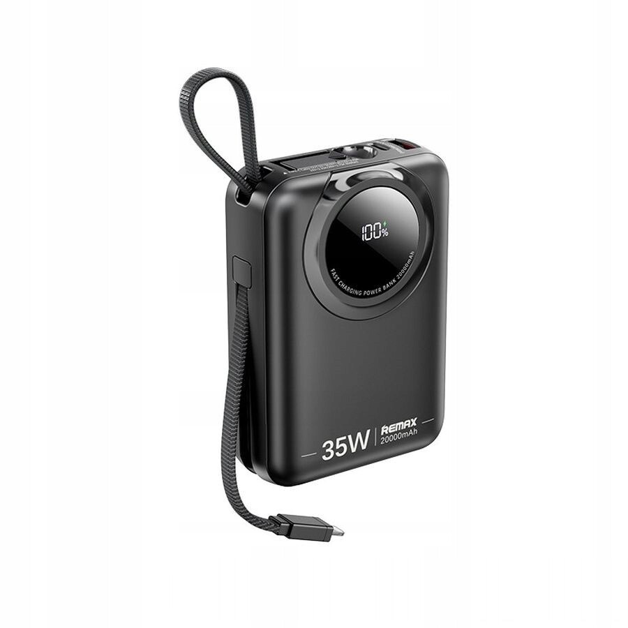 Powerbank Remax Scuba Series 20000mAh RPP-73 35W S Kabely Černá