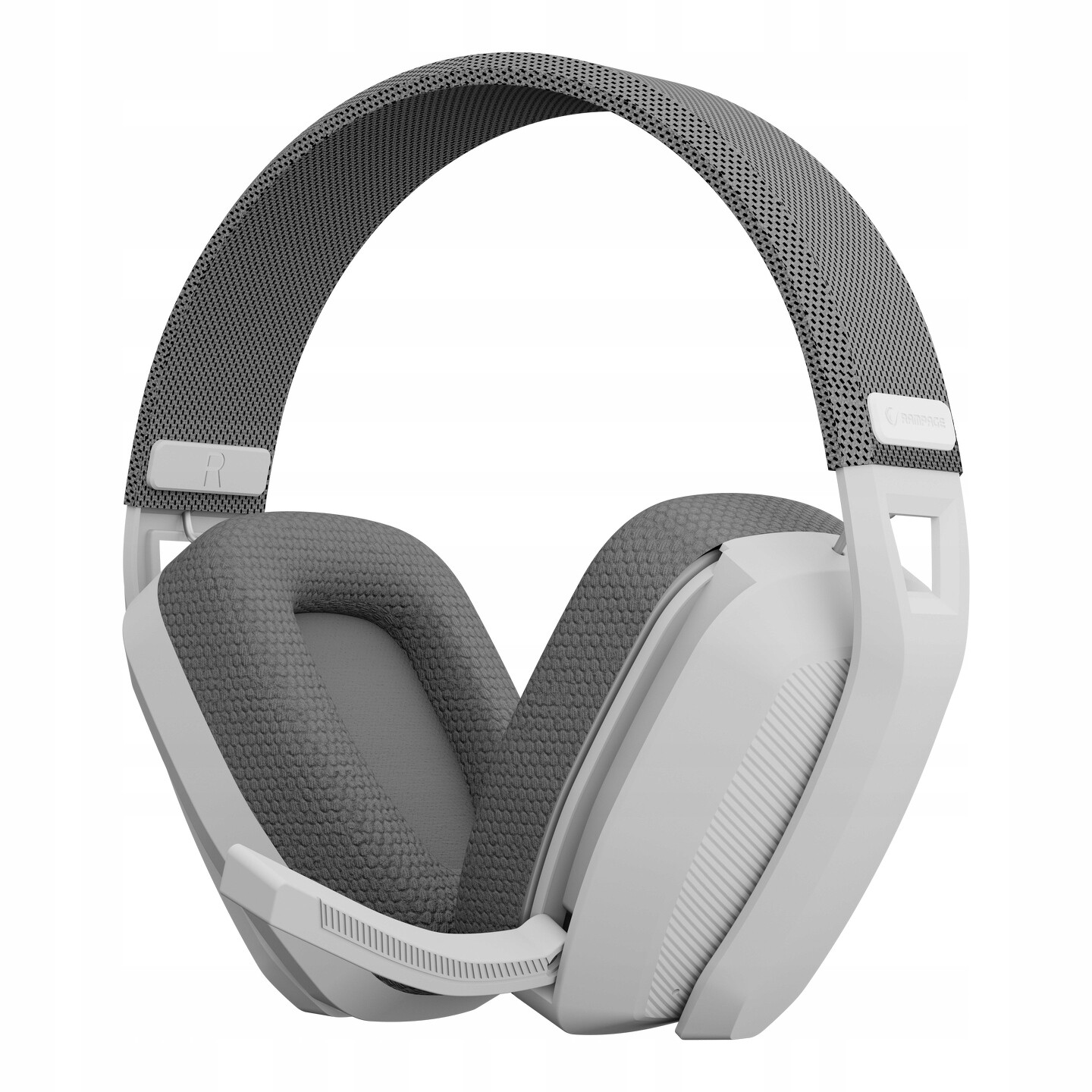 Rampage Herní bezdrátová sluchátka Blitz s mikrofonem Bt 5.3, šedá