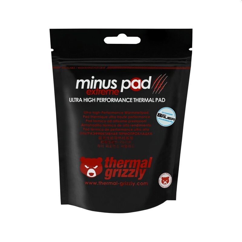 1 Ks Thermal Grizzly Minus Pad Extreme 100x100x3mm thermalpad, thermopad