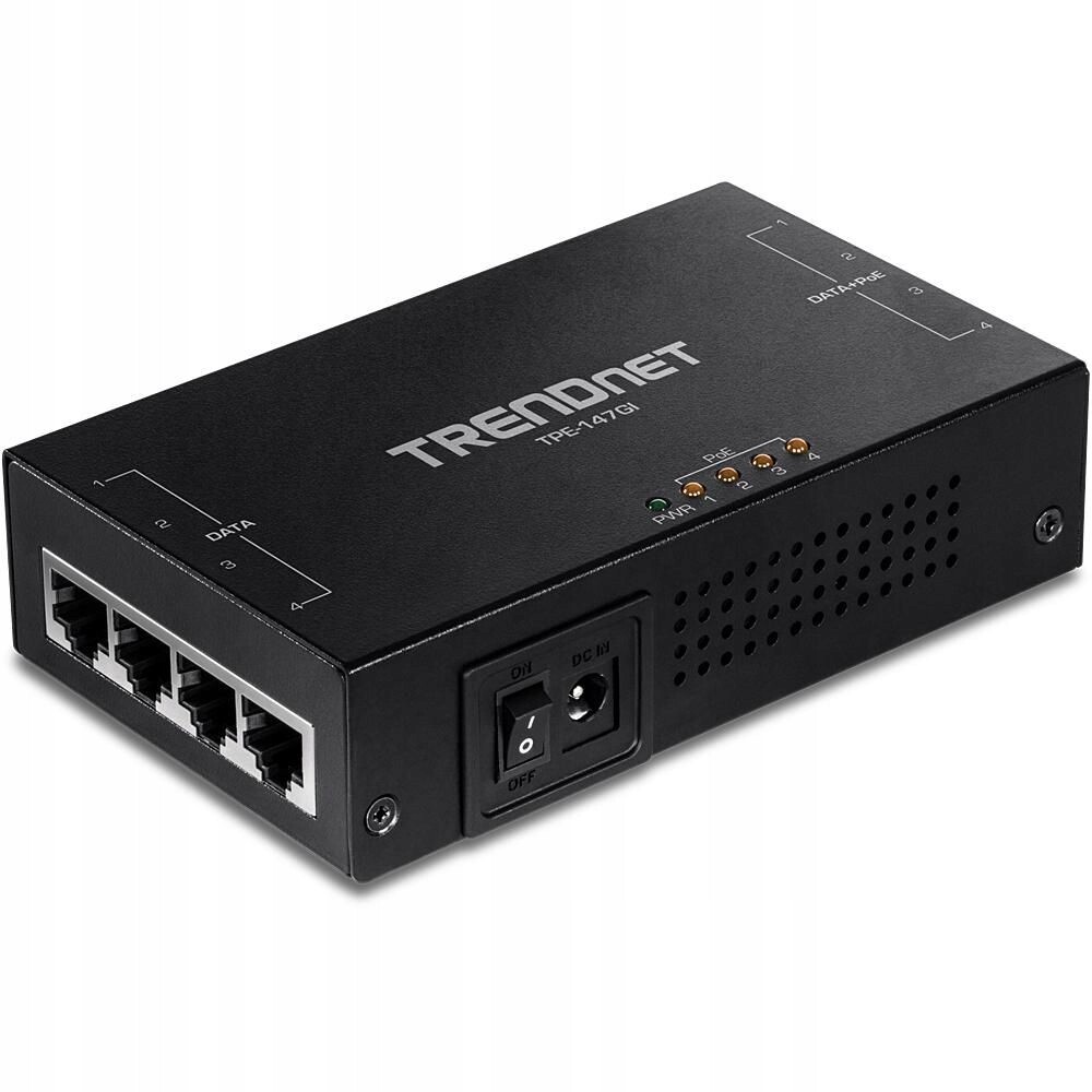 TRENDnet 65W 4portový gigabitový PoE+