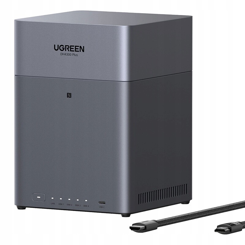 Ugreen NASync DH4300 Plus 4-diskový Hdmi 4K 2.5GbE Nas souborový server