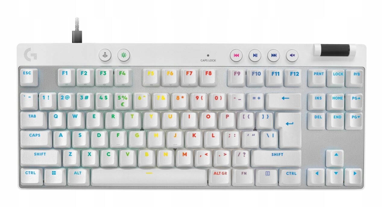 Klávesnice Logitech G Pro X Tkl Rapid White