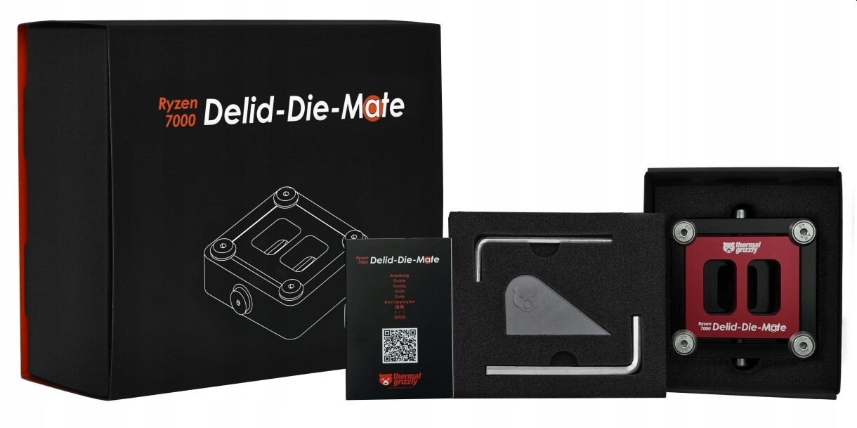 Thermal Grizzly Delid-Die-Mate nástroj pro odstraňování Ihs z Amd Ryzen 7000