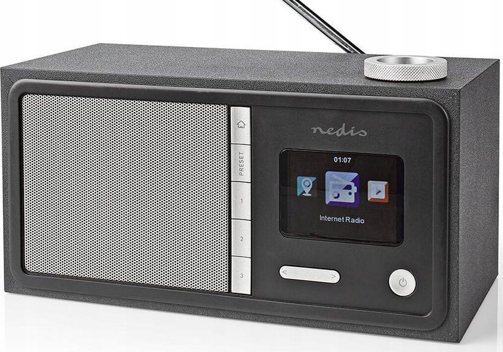 Internetové rádio Nedis RDIN3000BK WiFi Fm Rds Bluetooth