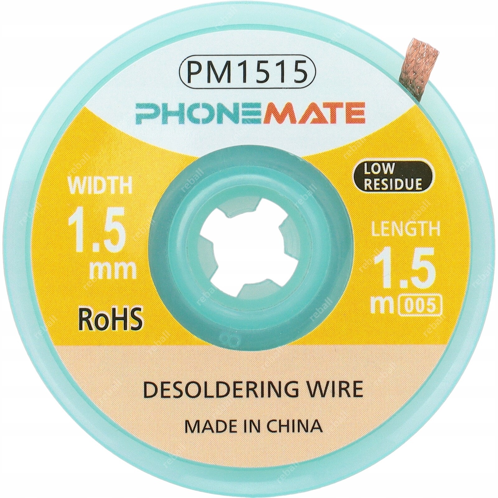 Pájecí Pletenina Měděná Sací Páska Na Cín 1,5 mm 1,5 m