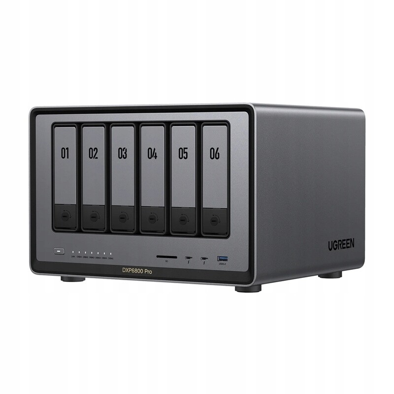 Ugreen Nas souborový server DXP6800 Pro 6-diskový Intel i5-1235U 8GB DDR5 8k