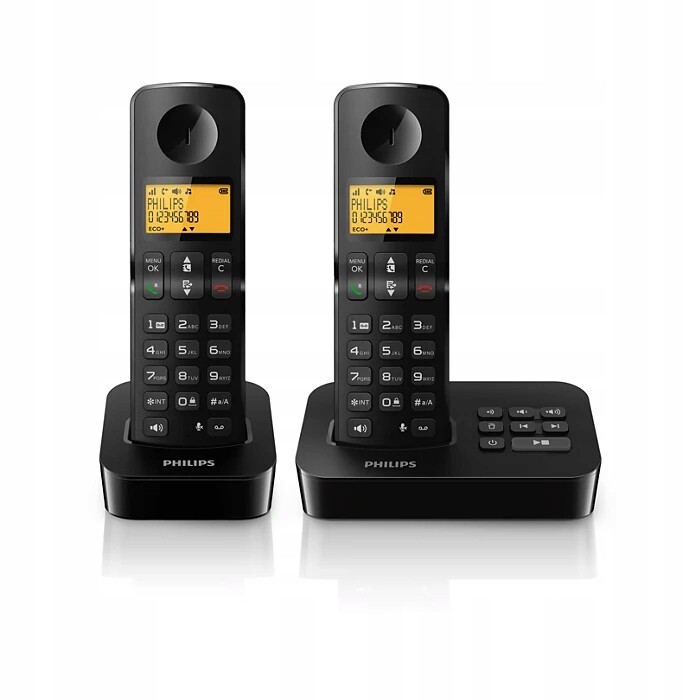 Philips D215 Duo Bezdrátový stolní telefon 2 Sluchátka Sekretářka