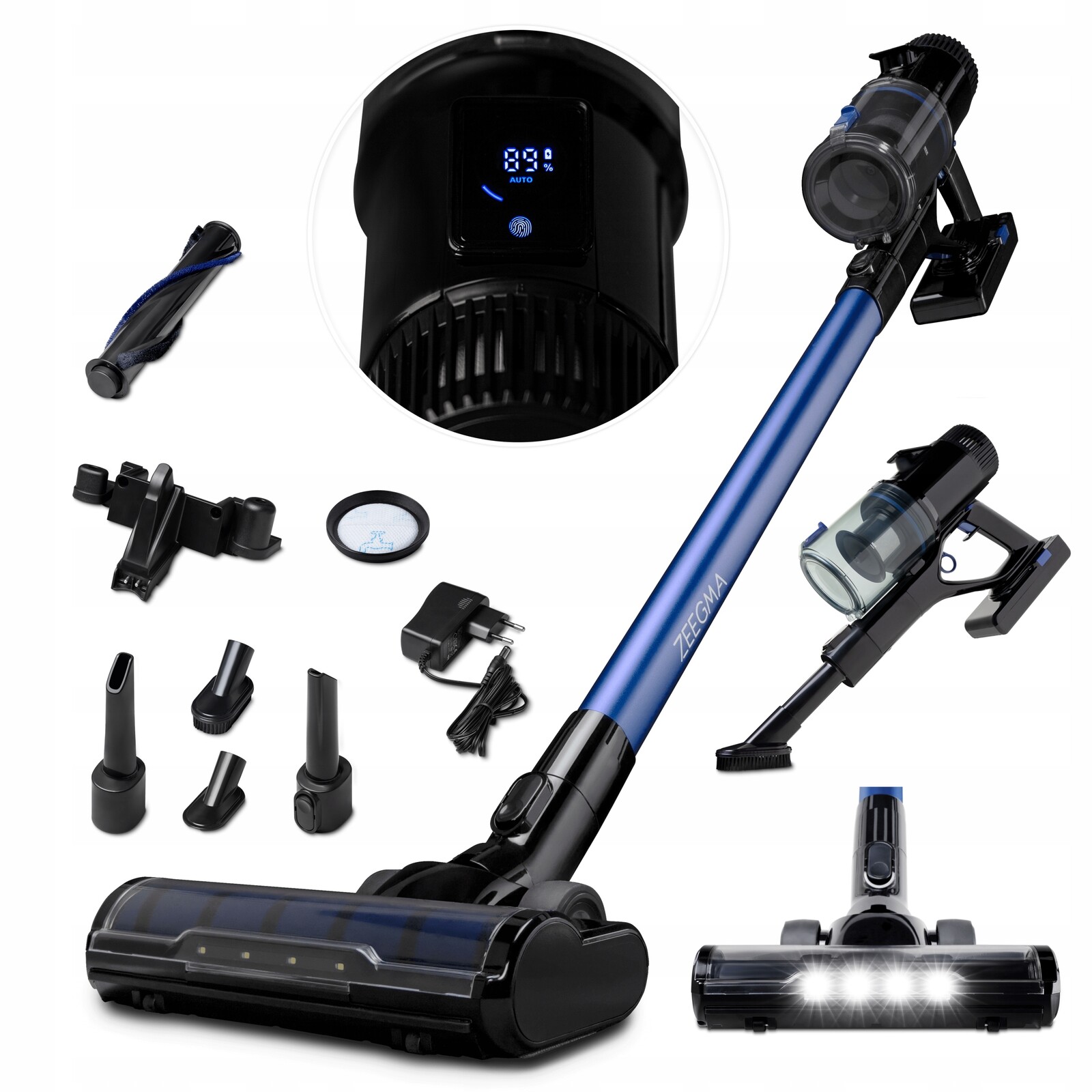 Vysavač Bezdrátový Vertikální Trubka Flex 400W 3v1 do 60 minut Zeegma Klaar