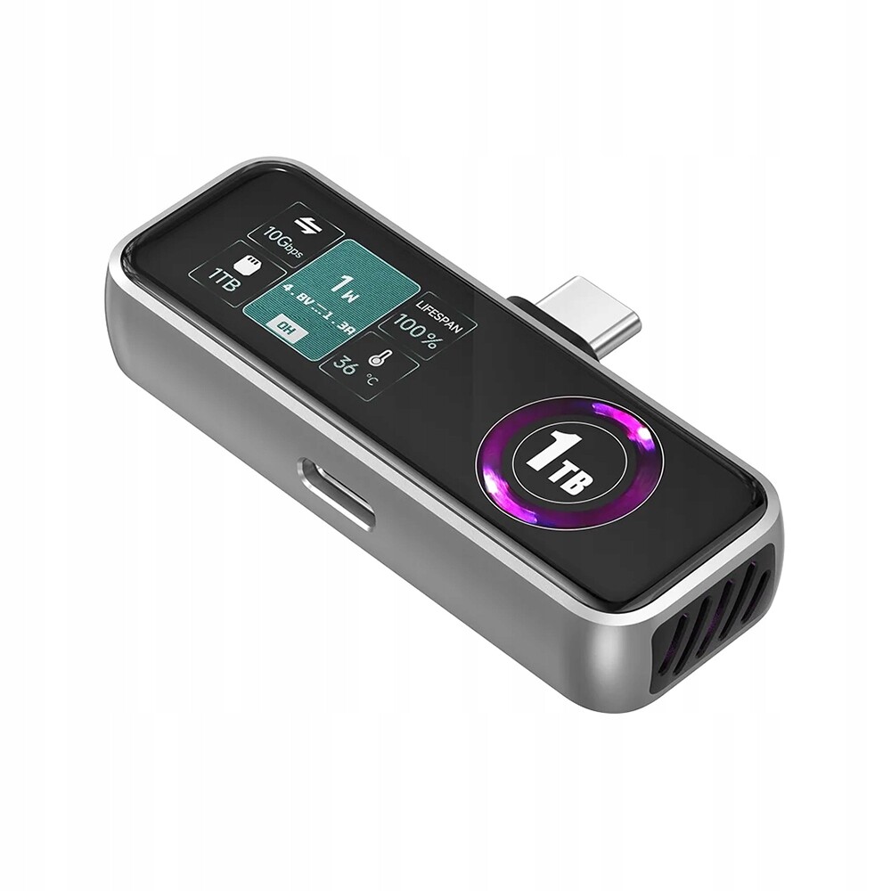 Externí paměť 512GB s LCD displejem pro iPhone 17/16/15 Zike Z791C