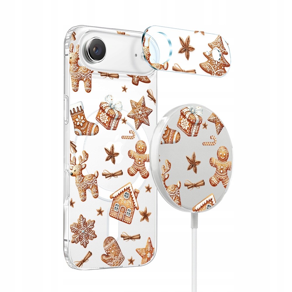 Sada pro iPhone Air: pouzdro, sklo, nabíječka s krytem, kouzlo perníčků