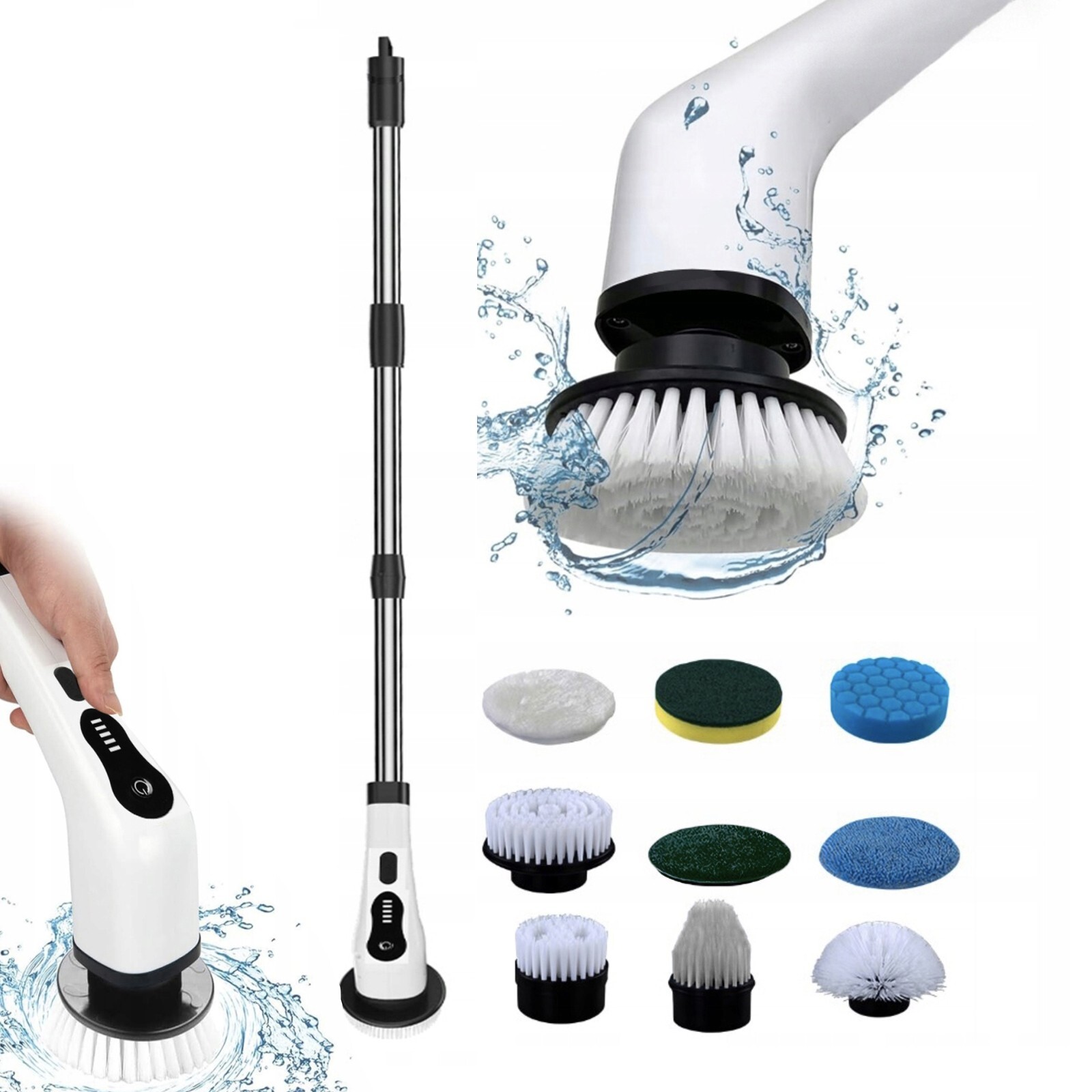 Elektrický Čisticí Kartáč 9 V 1 Bezdrátový Elektrický Rotační Kartáč Čisticí Mop