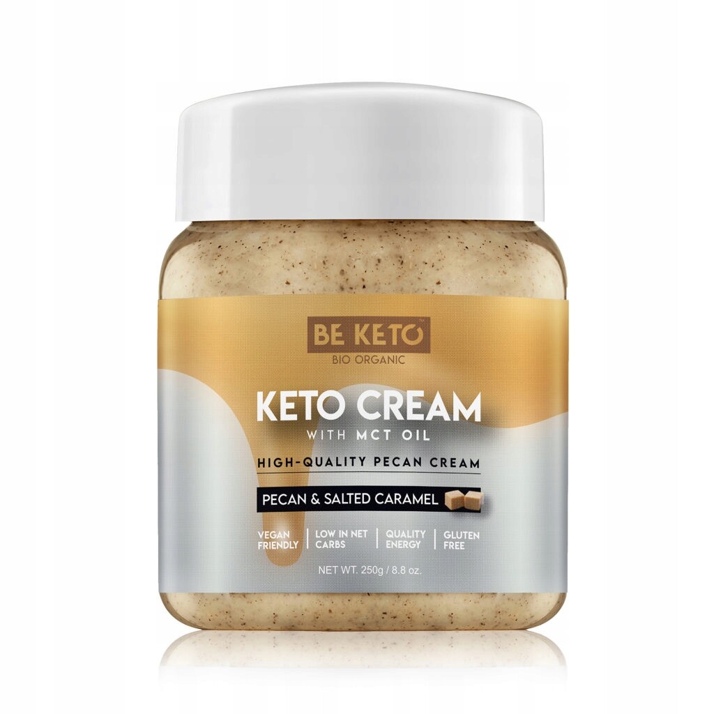 2x Keto Pekan krém a Slaný Karamel Mct bez cukru 250 g