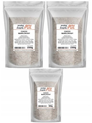 2x Cukr 2,5 kg Aromatický pro pečivo a dezerty, kvalita Kol-Pol