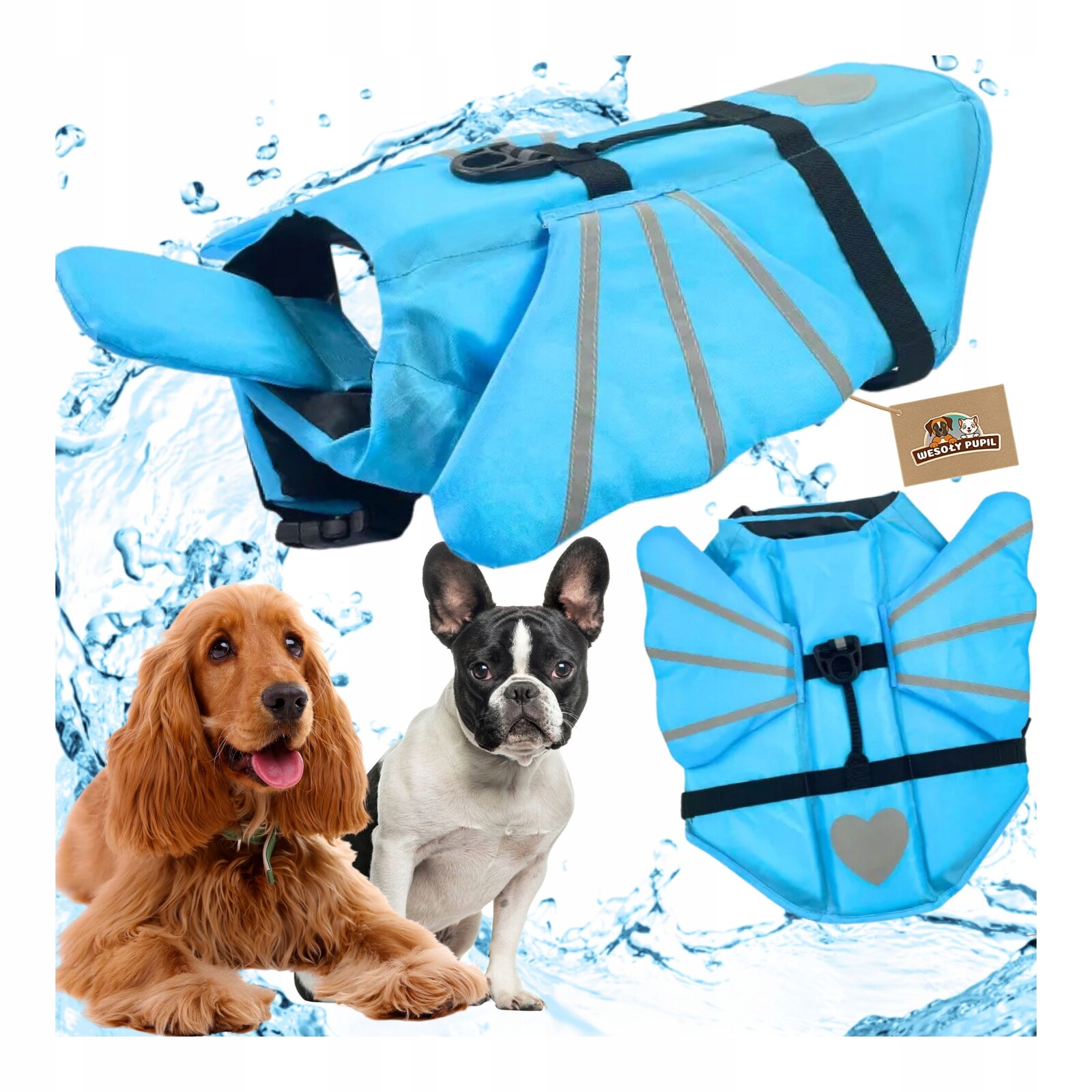 Kapok pro psa plovací vesta do vody Se Křídly vel. S