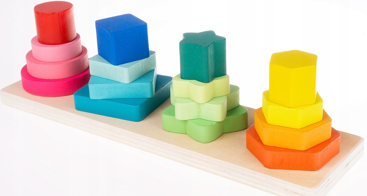 Barevné pyramidy Hračka pro střední a velké papoušky