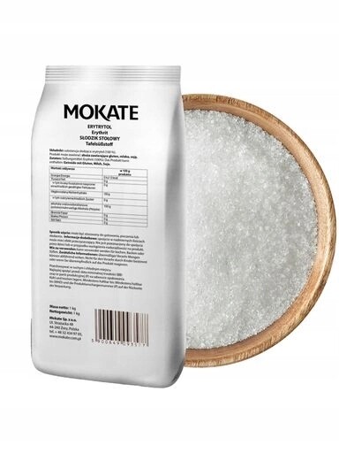 3x Mokate Erythritol Erytrol Přírodní sladidlo Náhrada cukru 0 kalorií 1 kg