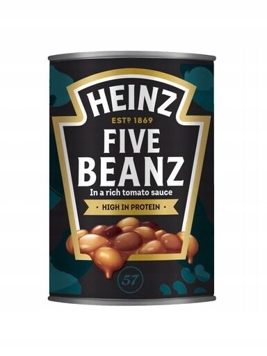5 x Heinz Five Beanz 5 druhů fazolí v omáčce 415 g