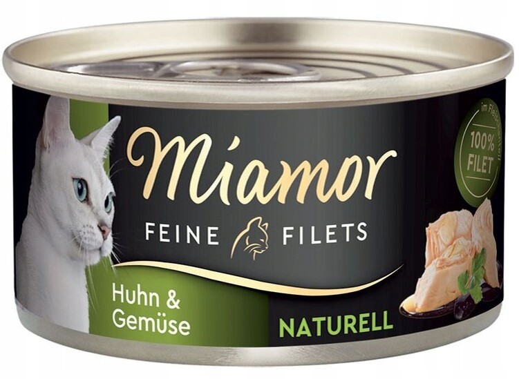 9X Miamor Feine Filets Naturelle kuře se zeleninou 80 g