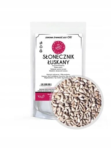 9x Winoszarnia Slunečnicová Semínka Loupaná Celé zrno 500 g chleba