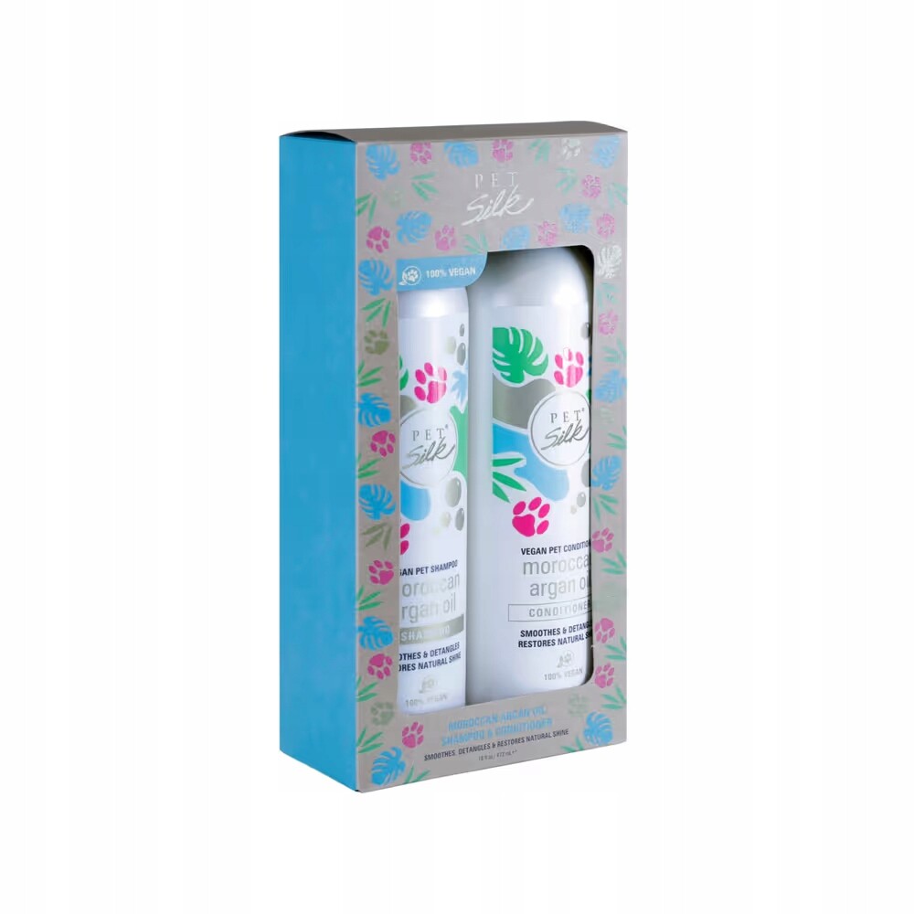 Veganský set Pet Silk Koncentrát 1:16 Šampon kondicionér