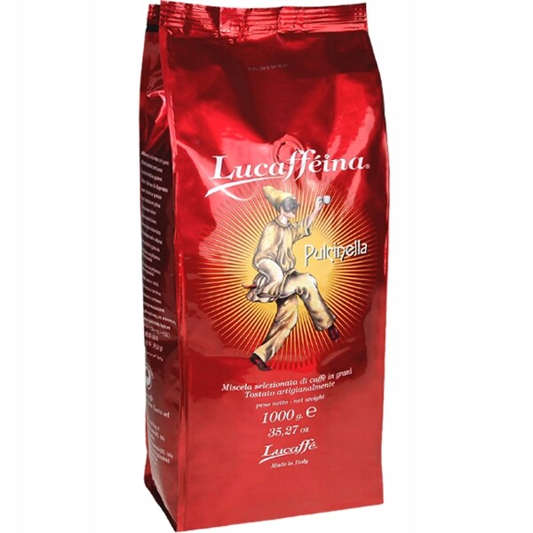 Káva zrnková Lucaffe Pulcinella 1 kg Neapolská Videokniha Bonus