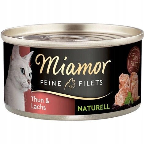9X Miamor Feine Filets Naturell tuňák s lososem 80 g