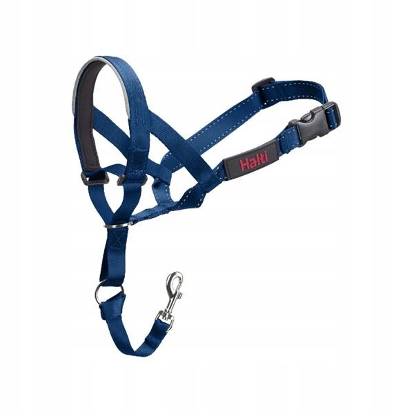 Ohlávka nylon Halti modrá vel. 4 rotvajler, doga