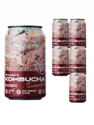 2x Prager's Kombucha Rooibos 6 x 330ml
