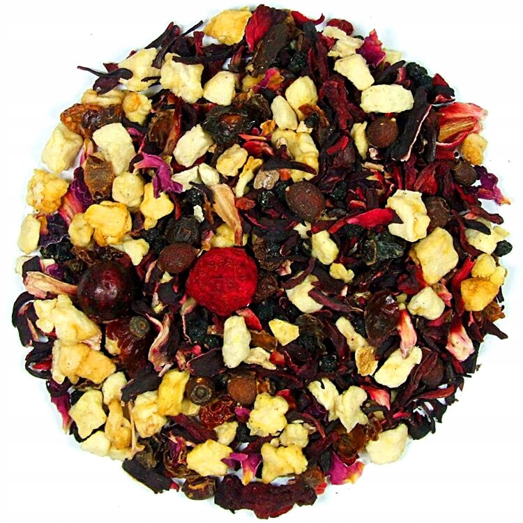 Ovocný čaj Vitamín černý bez Malina okvětní lístky růže 500 g