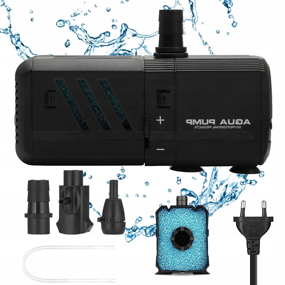 4v1 Mechanický Vnitřní Filtr S Vodním Čerpadlem 500 L/h Pro Akvárium 30-150 L