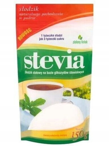 4x Stevia Pudr 150 g (doypack) Zielony Listek