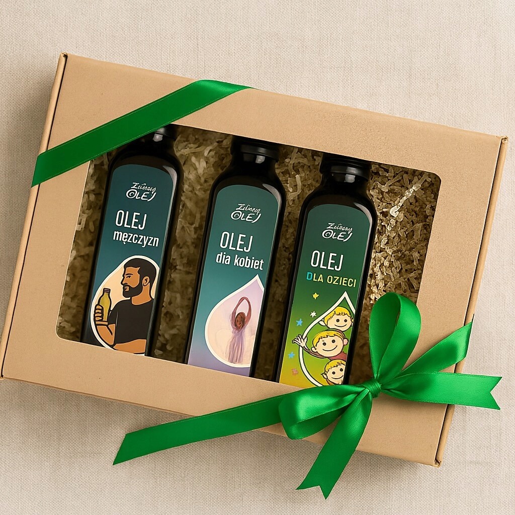 Vánoční sada Oleje pro rodinu 100 ml Ona On Dítě Dárková krabička