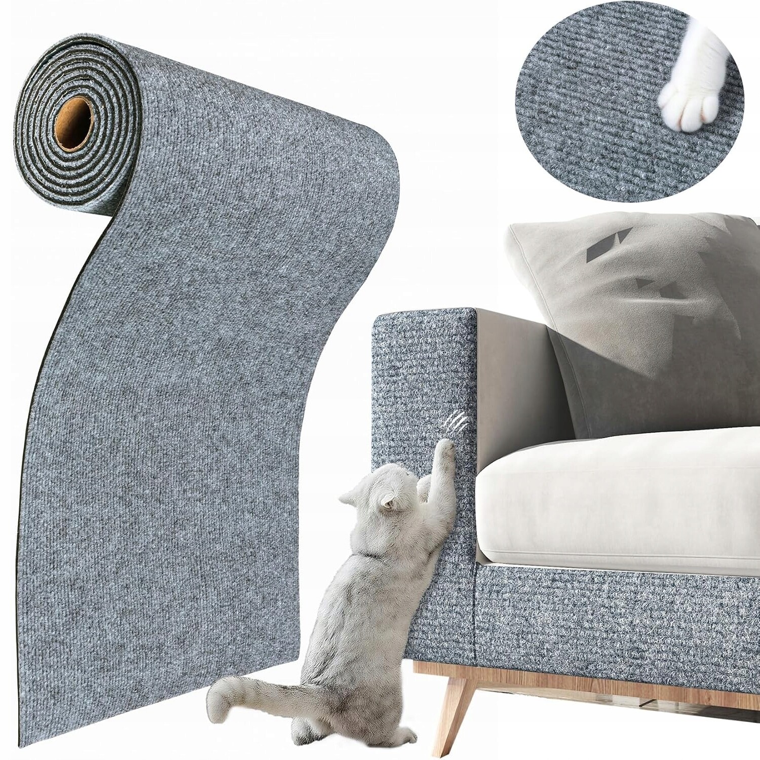 Samolepicí Škrabací Podložka Pro Kočky Ochrana Nábytku 40X300 CM