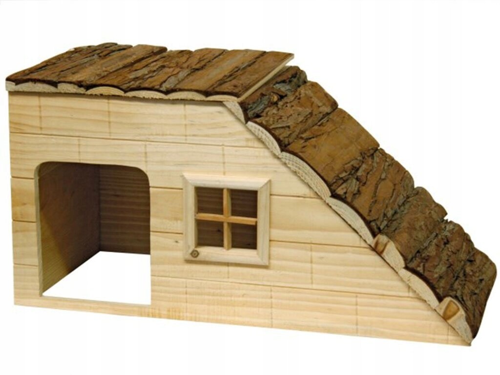 Domeček pro králíky s rampou Kerbl 82756, 50x25x25 cm