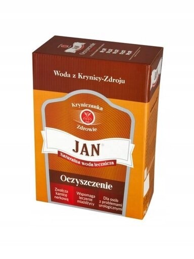Léčivá voda v kartonu Jan Očista 3 l x 3 kusů