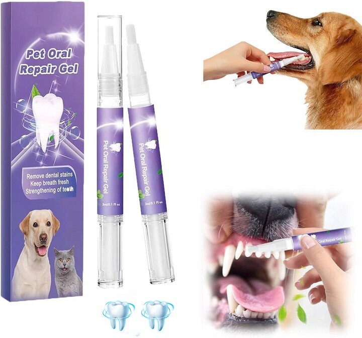 Pet Oral Repair Gel Obnova ústní dutiny domácích zvířat 2 Ks