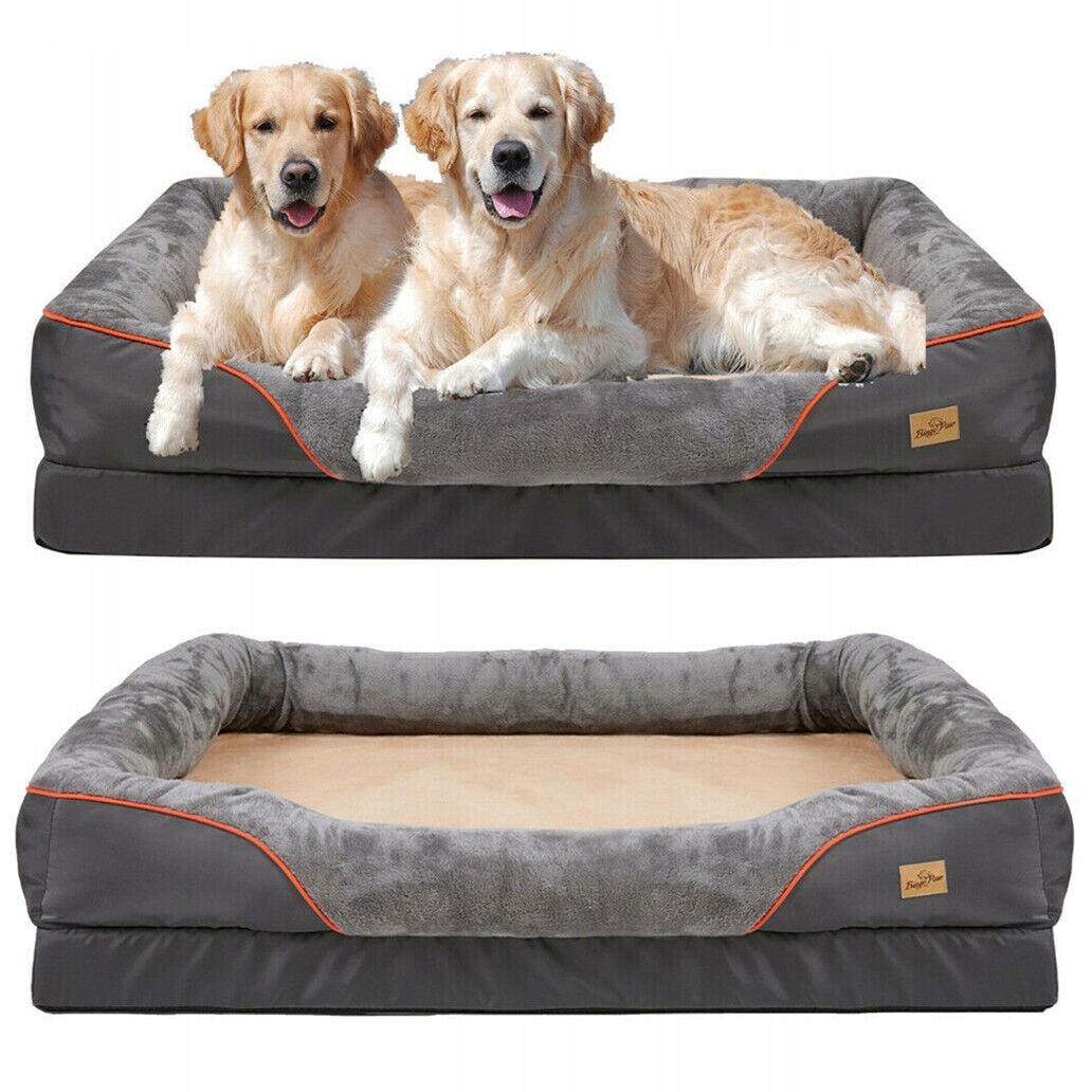 BingoPaw pelíšek pro psa šedý 97 cm x 72 cm
