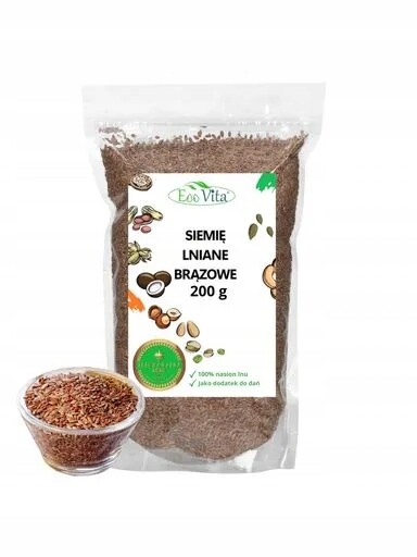 9x Lněné Semínko Hnědé Eoovita 200g