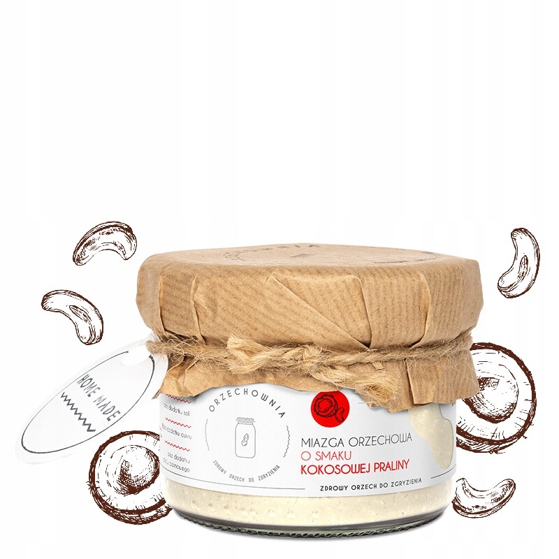 2x Orzechownia arašídové máslo s příchutí kokosové pralinky 200 g