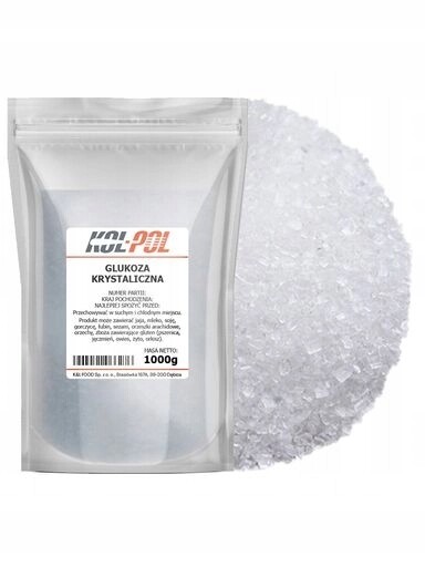 3x Krystalická Glukóza 1kg Potravinářská dextróza pro dezerty a nápojeKol-Pol