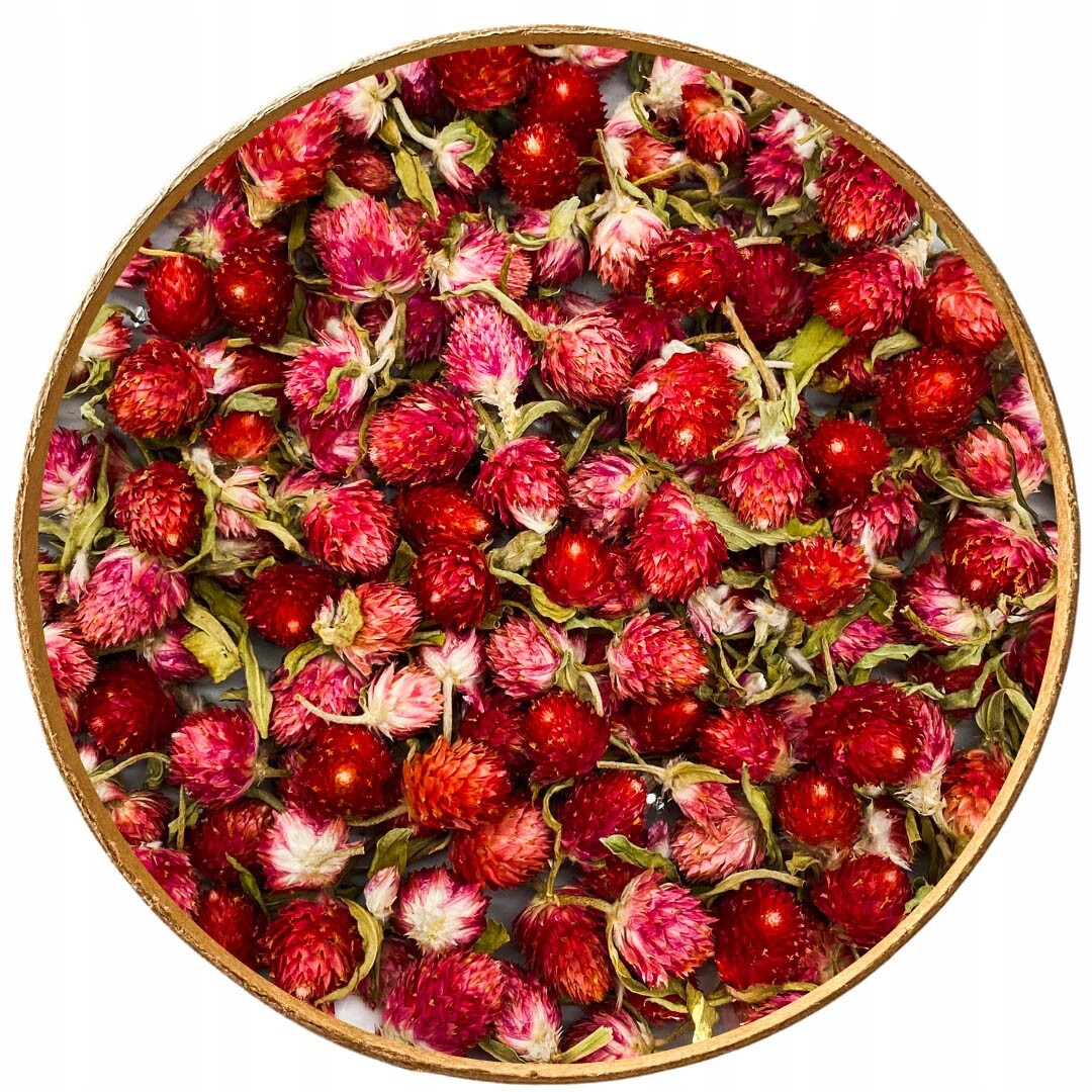 Kulovitý Věnec Červený 1000 g gomfrena květ pupeny 1 kg Jedlé Květy