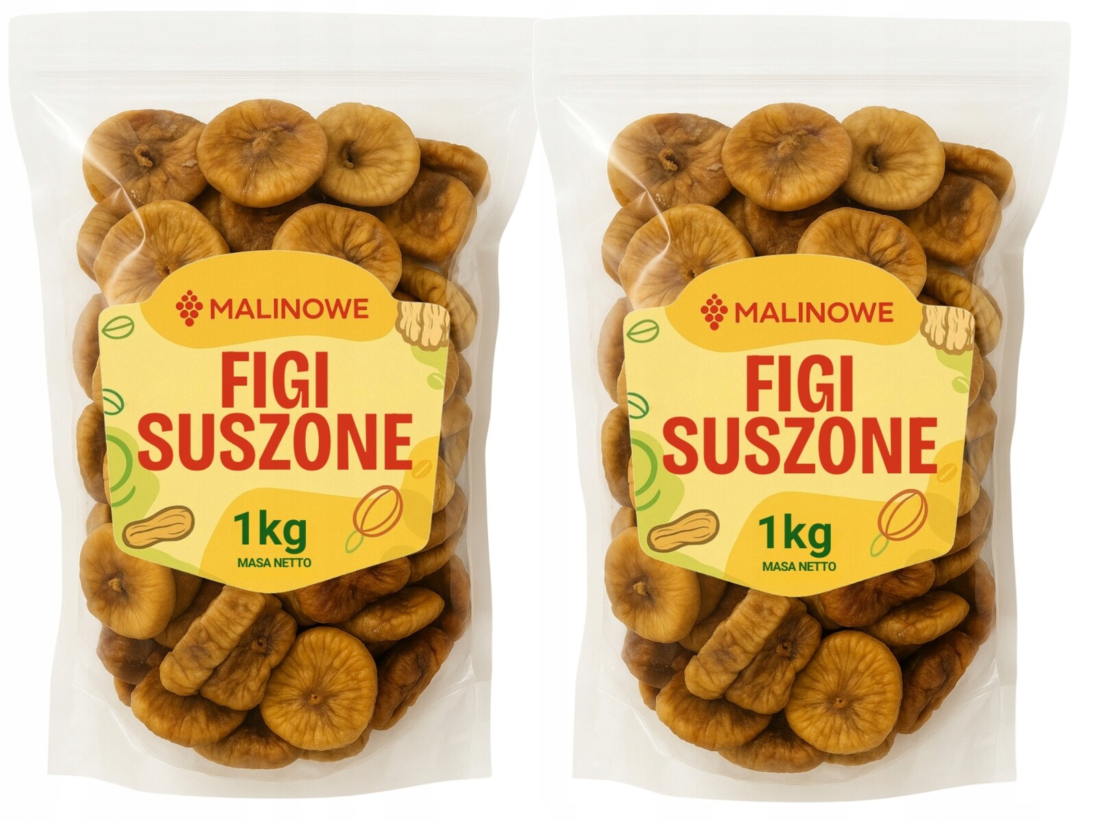 Set Fíky Sušené 2x1kg Fík Sušený Vynikající Prémiová Kvalita