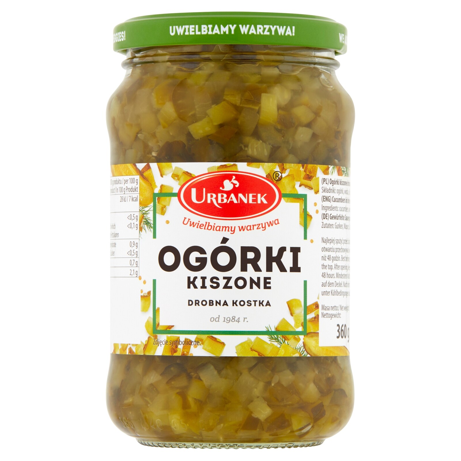 Urbanek Kysané okurky, jemná kostka 360 g