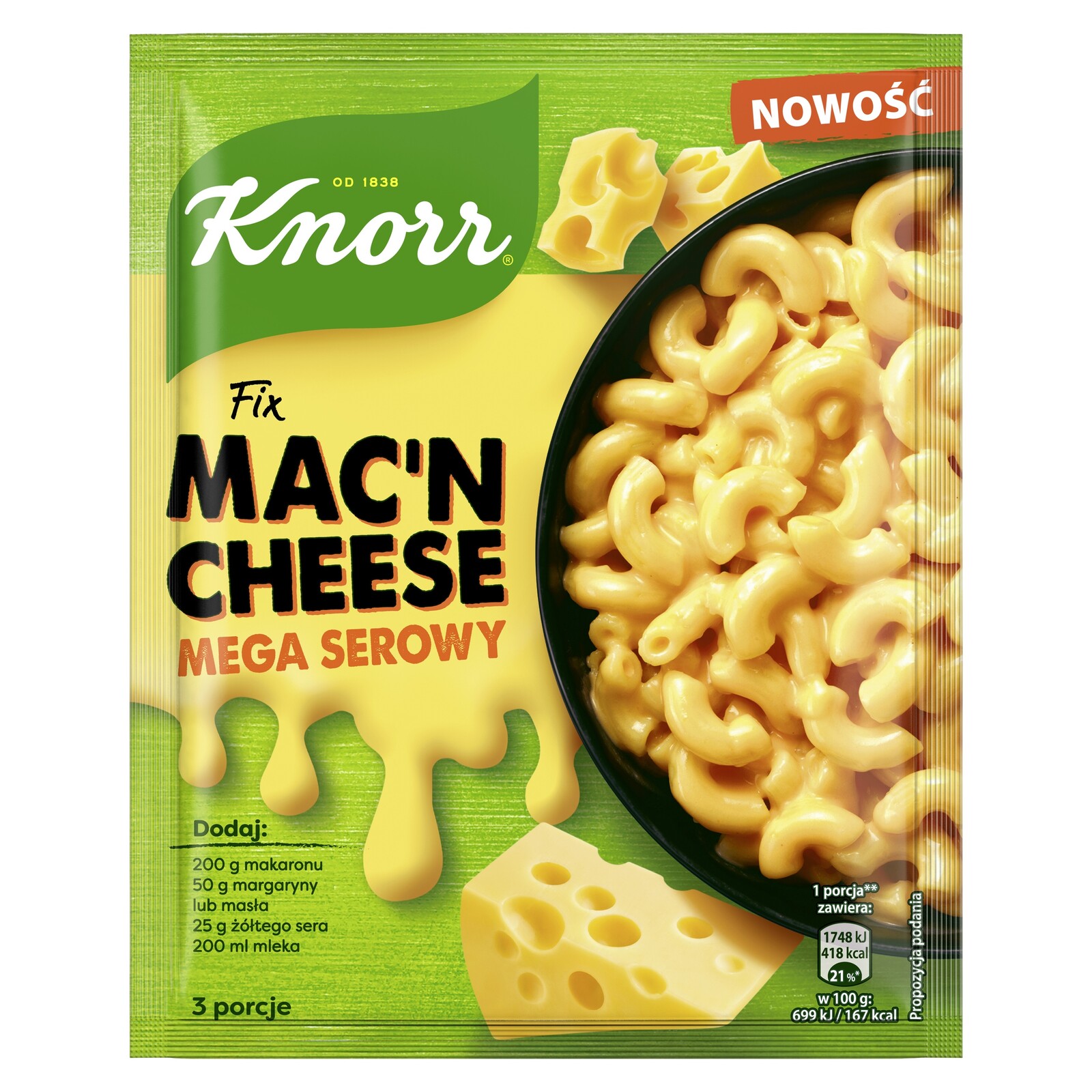 8x Knorr Fix Mac'n'cheese 33g